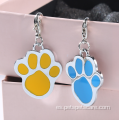 Nuevo diseño de accesorios de etiqueta de mascota de collar de perros de aleación